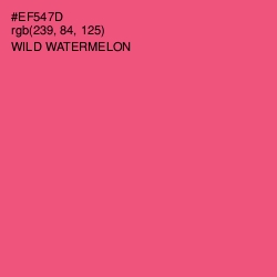 #EF547D - Wild Watermelon Color Image